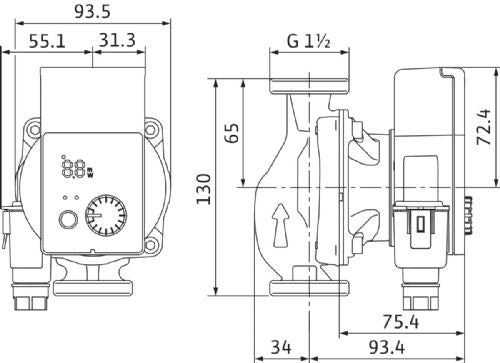 Wilo Yonos Pico 25/1-5-130-(ROW)