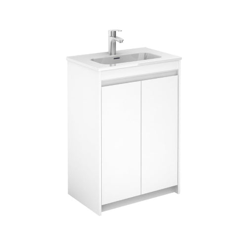 (B100) Roca Thai F/S 2 Door Basin Unit 600x390 White