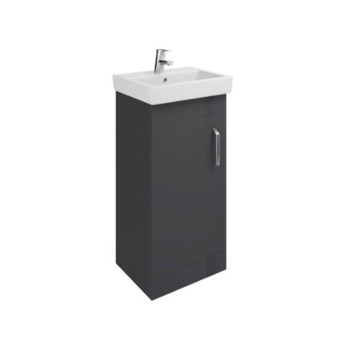(B100) Roca Victoria Maxi 400mm Base 1 Door Matt Grey