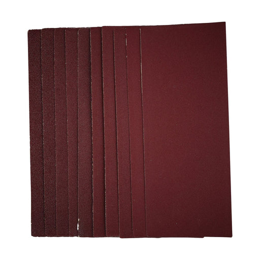 Draper 1/3 Sanding Sheets, 93 x 230mm, Assorted Grit (Pack of 10) 55753 Draper - Town Tools 