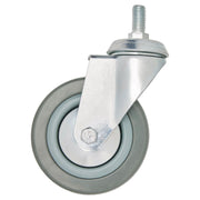Draper Swivel Bolt Fixing Rubber Castor, 100mm Diameter, S.W.L. 80kg Draper - Town Tools