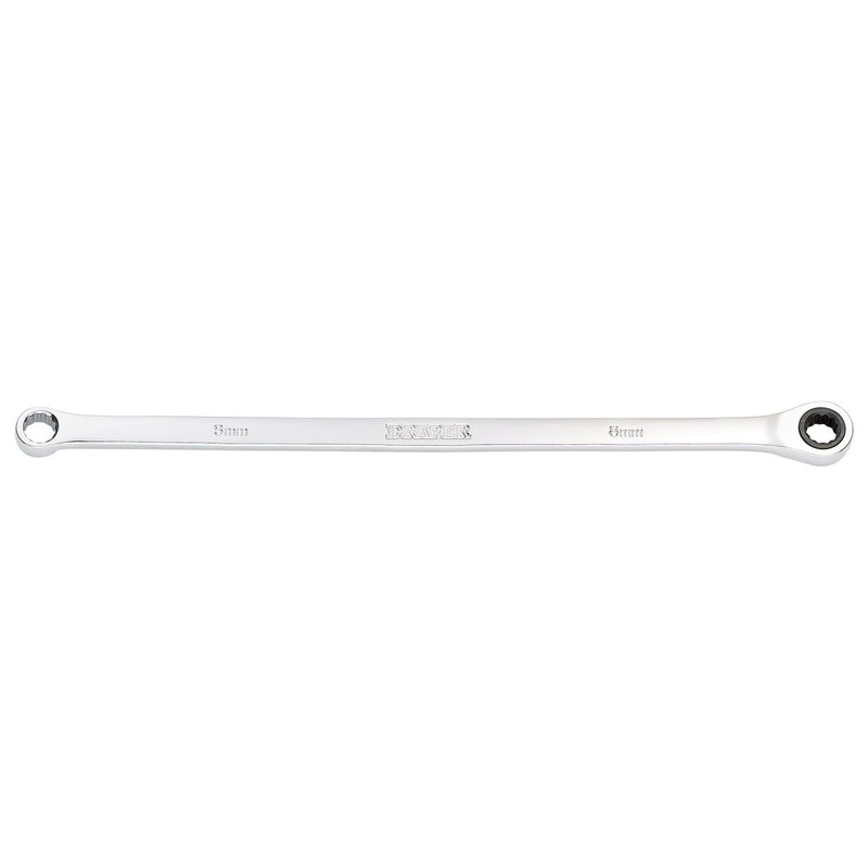 Draper Draper HI-TORQ Metric Extra-Long Double Ring Ratchet Spanner, 8mm Draper - Town Tools