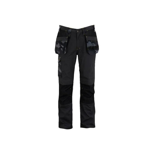 Stanley® Clothing Dixon Slim Fit Trousers Black Camouflage Waist 38in Leg R STANLEY® Clothing - RockBottom Nothampton
