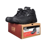 Scan 4 D-Ring Chukka Safety Boots Black UK 10 EUR 44 Scan - RockBottom Nothampton