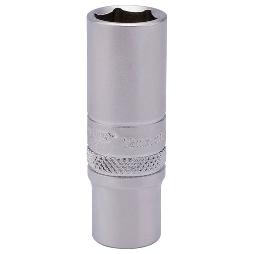 Draper 82142 Draper Expert 6 Point Deep Socket, 1/4" Sq. Dr., 12mm