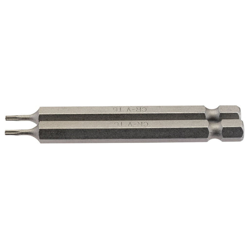 Draper 66827 Draper TX-STAR® Insert Bit, 1/4" Hex, 75mm Long, T6 (Pack of 2)