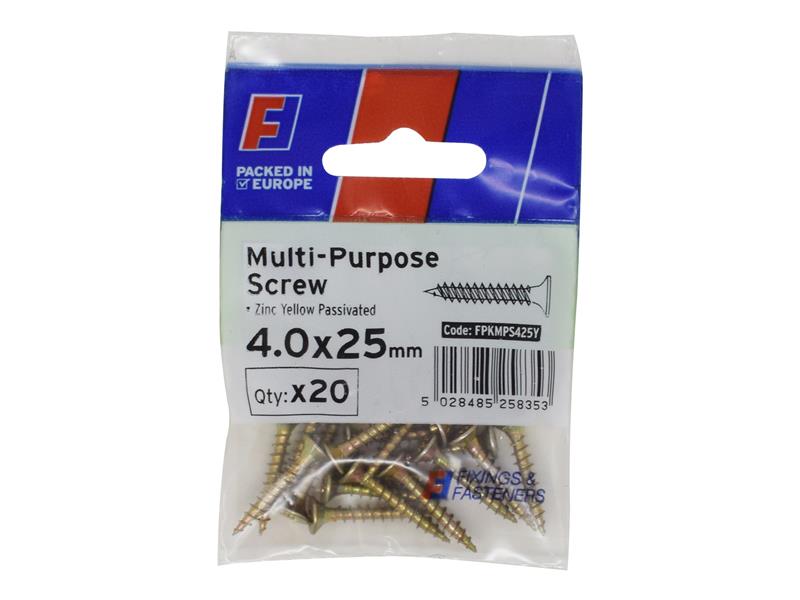 Fixings & Fasteners > Screws > Multi-Purpose Screws