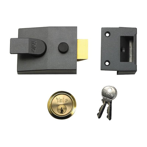 Yale Locks P89 Deadlock Nightlatch 60mm Backset DMG Finish Visi Yale Locks - RockBottom Northampton