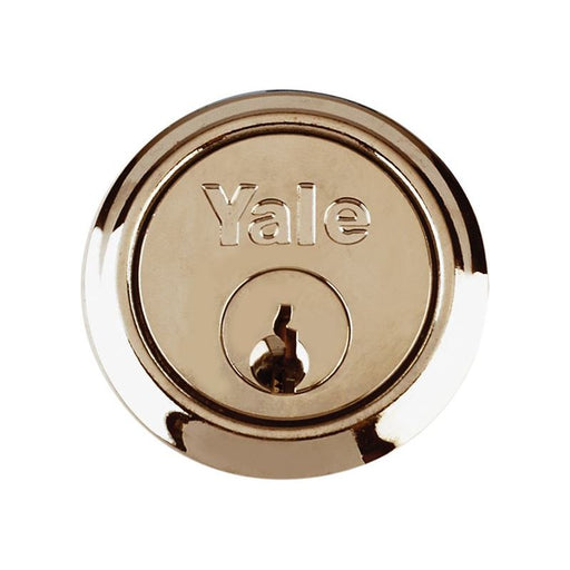 Yale Locks P1109 Replacement Rim Cylinder & 4 Keys Polished Brass Finish Visi Yale Locks - RockBottom Northampton