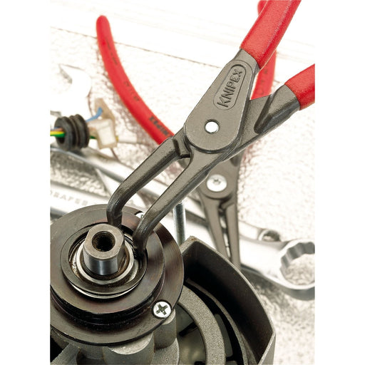 Draper 75086 KNIPEX 48 21 J31 SB Precision Circlip Pliers For Internal Circlips In Bore Holes, 210mm
