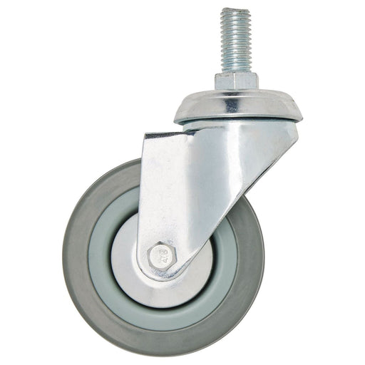 Draper Swivel Bolt Fixing Rubber Castor, 75mm Diameter, S.W.L. 70kg Draper - Town Tools
