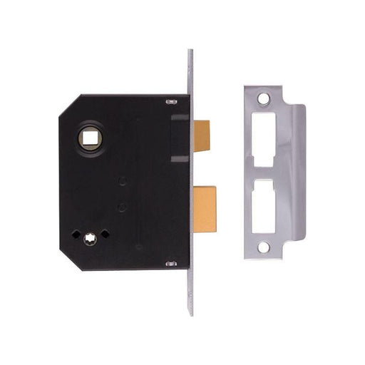 Union 2294 Mortice Bathroom Lock Polished Brass 76mm 3in Visi UNION - RockBottom Northampton