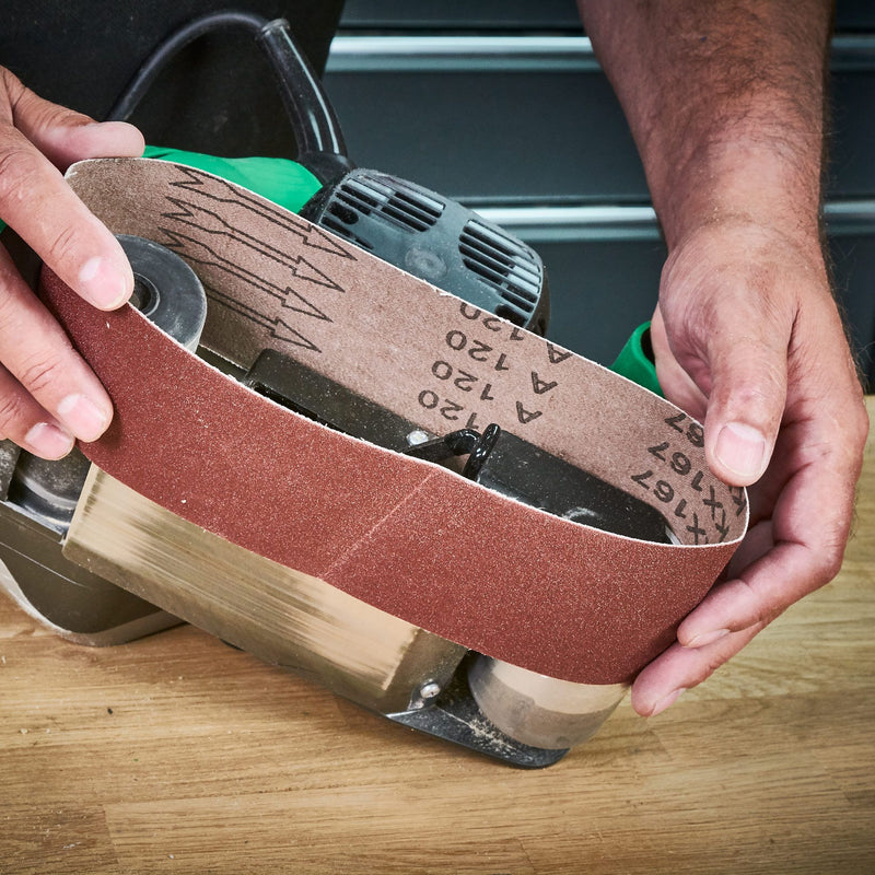 AB/B100/80A - Sanding Belt 80 Grit 100mm x 610mm 3pc