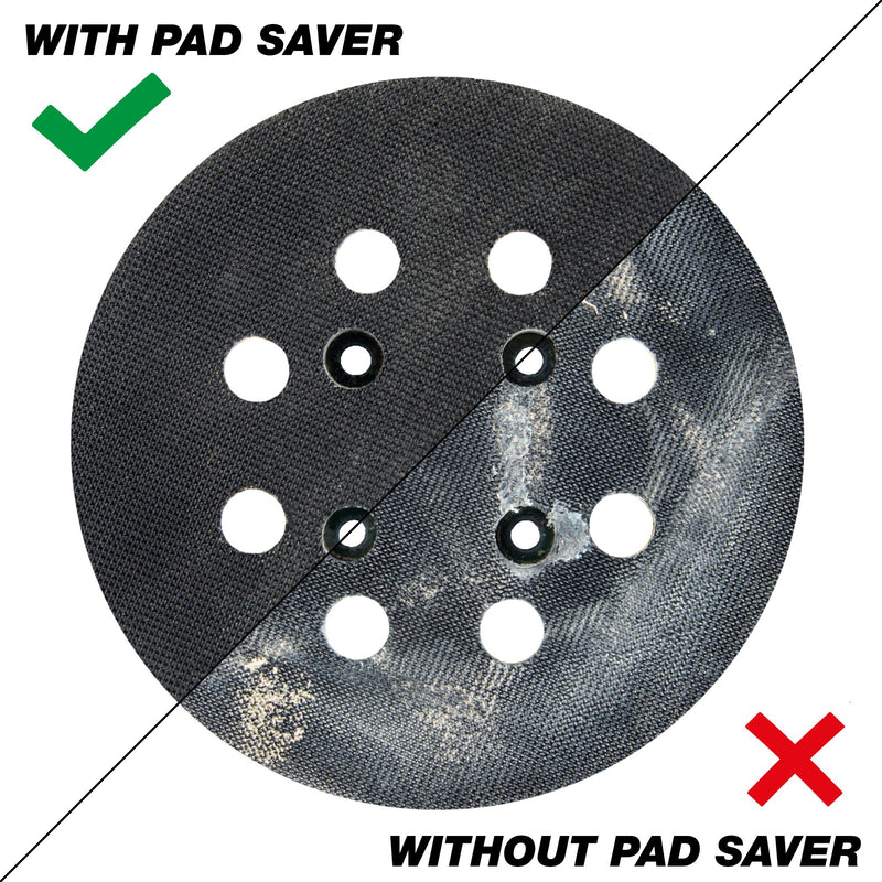 AB/HLF/M7/P - 115 x 230mm 80G/120G/180G Pro Mesh Half Sheet Sanding Pads with Pad Saver, 7 Pack