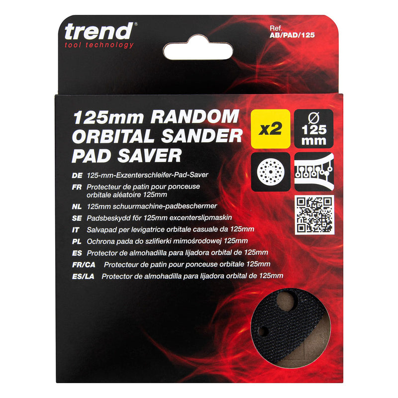 AB/PAD/125 - 125mm Random Orbital Sander Pad Saver, 2 Pack