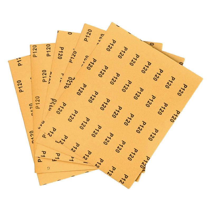 AB/S230/120A - 230 x 280mm 120 Grit Aluminium Oxide Sanding Sheets, 5 Pack