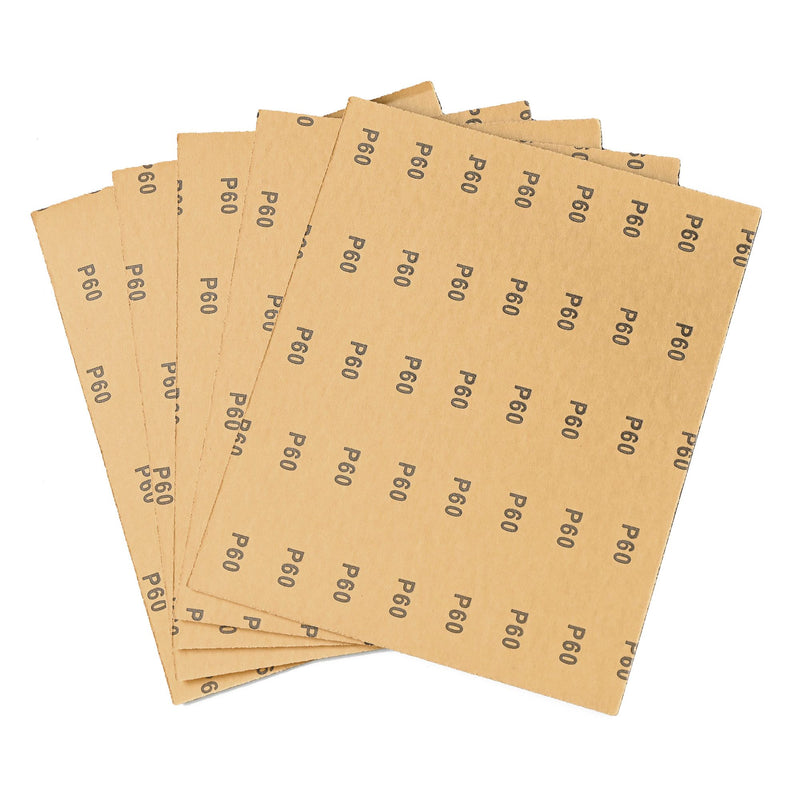 AB/S230/60A - 230 x 280mm 60 Grit Aluminium Oxide Sanding Sheets, 5 Pack