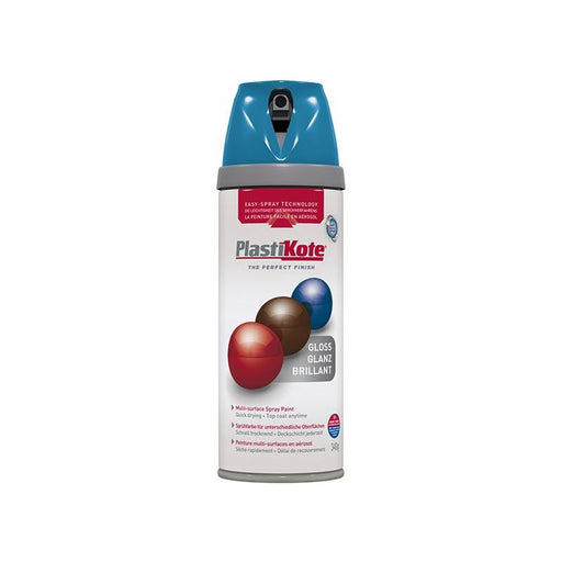 Plastikote Twist & Spray Gloss Exotic Sea 400ml PlastiKote - RockBottom Nothampton