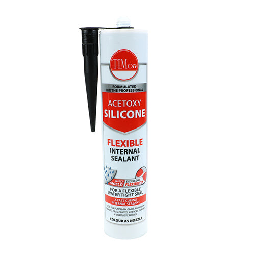 TIMCO Acetoxy Silicone Sealant Clear - 300ml