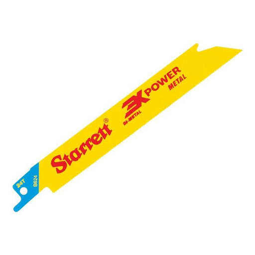 Starrett B624-5 Bi-Metal Reciprocating Blade, Metal Straight 152mm 24 TPI (Pack 5) Starrett - RockBottom Nothampton
