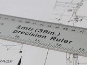 Faithfull Aluminium Flat Rule 1m/39in Faithfull - RockBottom Northampton