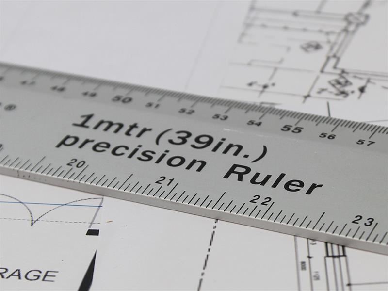 Faithfull Aluminium Flat Rule 1m/39in Faithfull - RockBottom Northampton