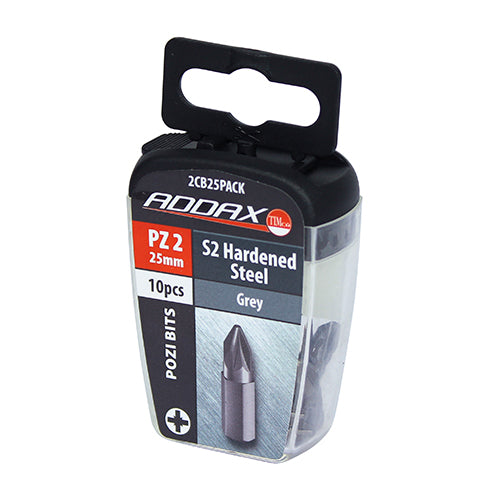 TIMCO Pozi Driver Bit S2 Grey — Trade Pack