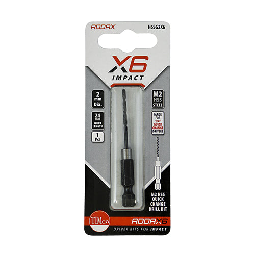 TIMCO X6 HSS Impact Drill Bits