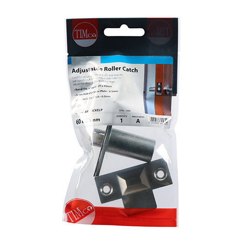TIMCO Adjustable Roller Catch Electro Brass