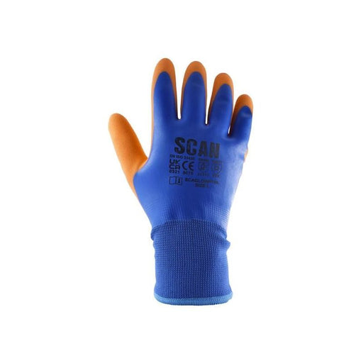 Scan Thermal Waterproof Latex Coated Gloves - XL (Size 10) Scan - RockBottom Nothampton