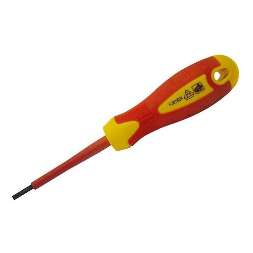 Faithfull VDE Soft Grip Screwdriver Parallel Slotted Tip 5.5 x 125mm Faithfull - RockBottom Northampton