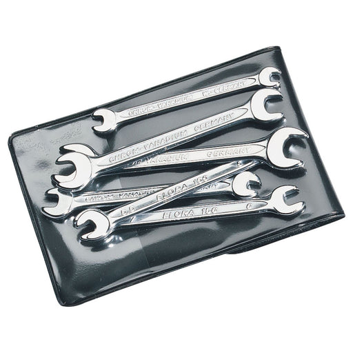 Draper 05202 Midget Metric Open End Spanner Set (6 Piece)