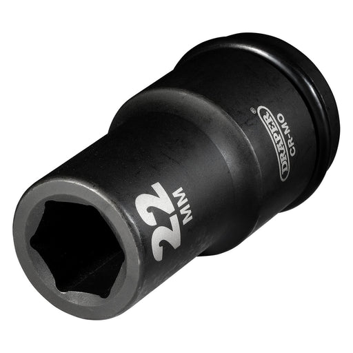 Draper 05054 Draper Hi-TORQ® Deep Impact Socket, 3/4" Sq. Dr., 22mm