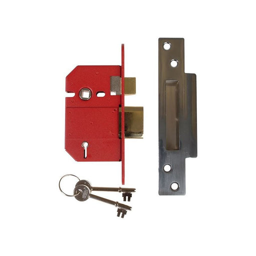 Union StrongBOLT 2200S BS 5 Lever Mortice Sashlock Satin Chrome 68mm Box UNION - RockBottom Northampton