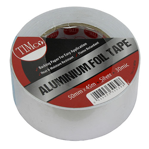 TIMCO Aluminium Foil Tape - 45m x 100mm