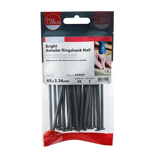 TIMCO Annular Ringshank Nails Bright — Trade Pack