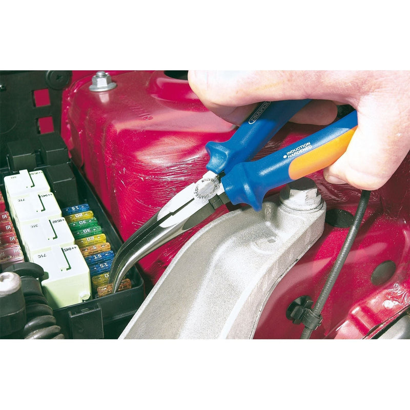 Draper 68889 Draper Expert Heavy Duty Soft Grip Bent Nose Pliers, 200mm