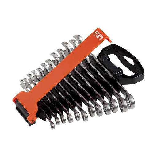 Bahco Chrome Polished Combination Spanner Set, 12 Piece Bahco - RockBottom Northampton