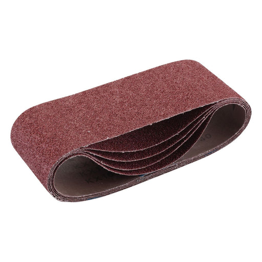 Draper 09247 Cloth Sanding Belt, 100 x 610mm, 40 Grit (Pack of 5)