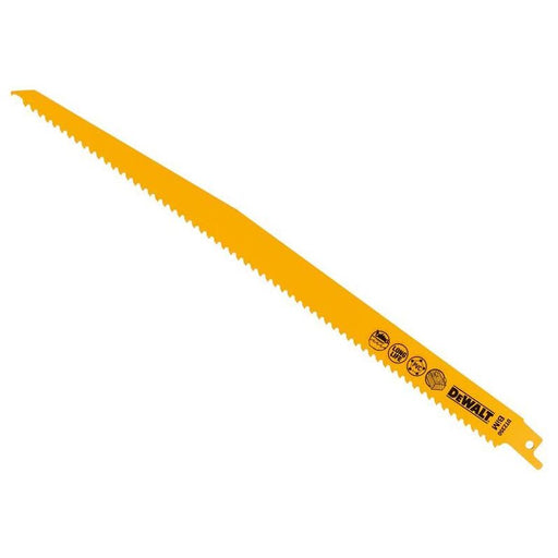Dewalt Power Tools Bi-Metal Reciprocating Blade for Wood with Nails 305mm (Pack 5) DeWALT Power Tools - RockBottom Northampton