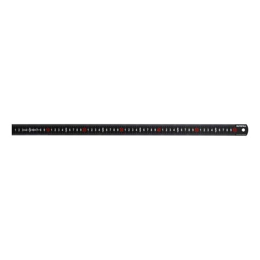 Faithfull Matt Black Stainless Steel Measuring Rule 600mm Faithfull - RockBottom Northampton