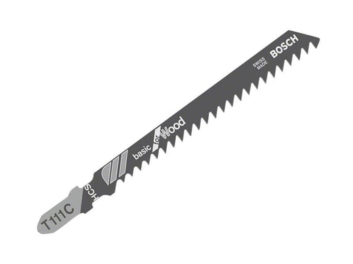 Bosch Powertool Accessories T 111 C Basic for Wood Jigsaw Blade 100mm Pack of 5 Bosch Powertool Accessories - RockBottom Northampton