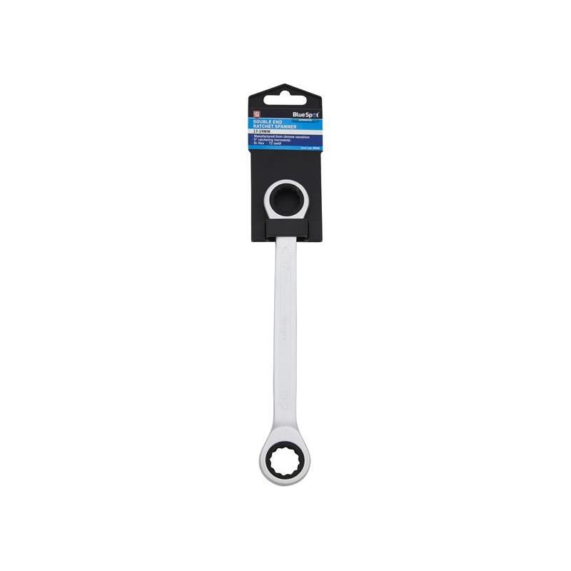 Bluespot Tools Double End Ratchet Spanner (17-19mm) BlueSpot Tools - RockBottom Northampton