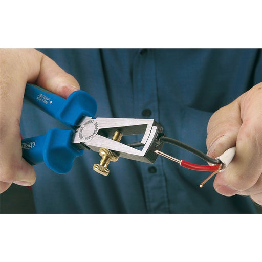 Draper 68894 Draper Expert Heavy Duty Soft Grip Wire Stripping Pliers, 150mm