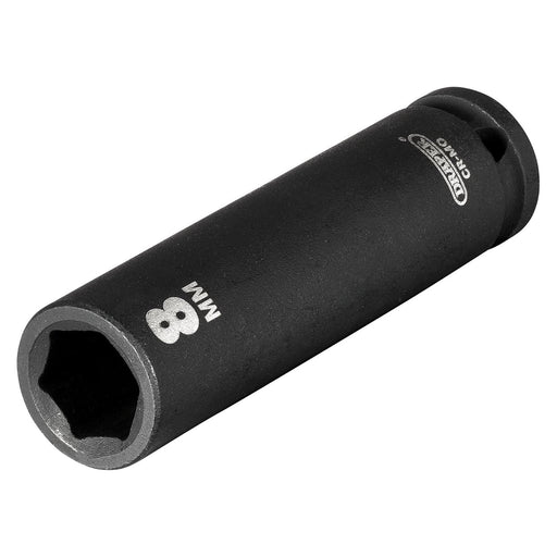 Draper 05186 Draper HI-TORQ® 6 Point Deep Impact Socket, 1/4" Sq. Dr., 8mm