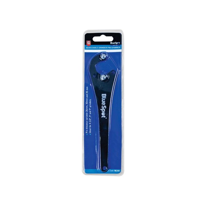 Bluespot Tools Adjustable Grinder Pin Spanner BlueSpot Tools - RockBottom Northampton