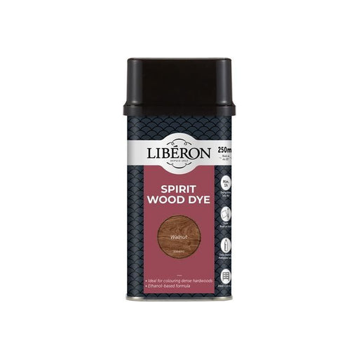 Liberon Spirit Wood Dye Walnut 250ml Liberon - RockBottom Northampton