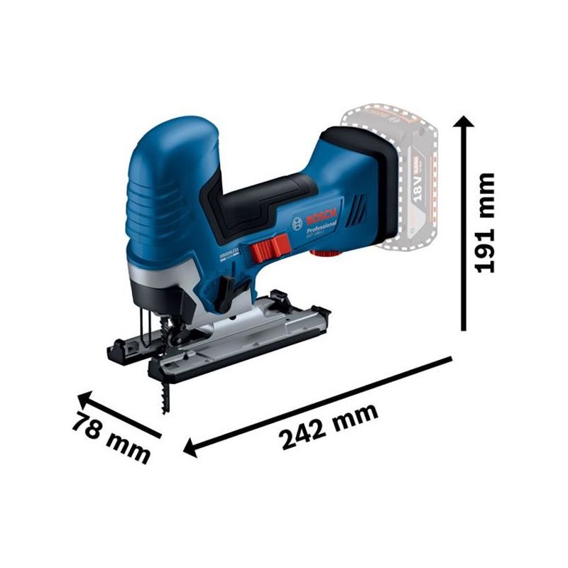 Bosch GST 18V-125 S Professional Jigsaw 18V Bare Unit Bosch - RockBottom Northampton
