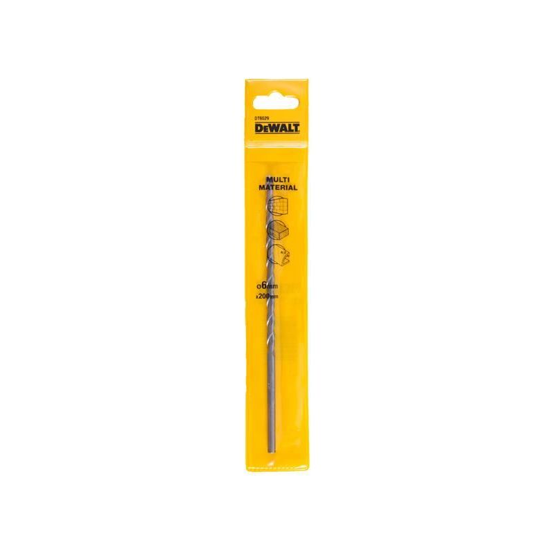 Dewalt Power Tools Multi-Material Drill Bit 6.0mm OL:200mm WL:170mm DeWALT Power Tools - RockBottom Northampton