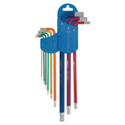Draper 66134 Draper Expert Metric Extra Long Hex. and Ball End Key Set, Colour Coded (9 Piece)